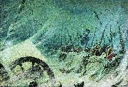 Vasily Vereshchagin The Night Bivouac of the Napoleon Army during retreat from Russia in 1812. oil painting